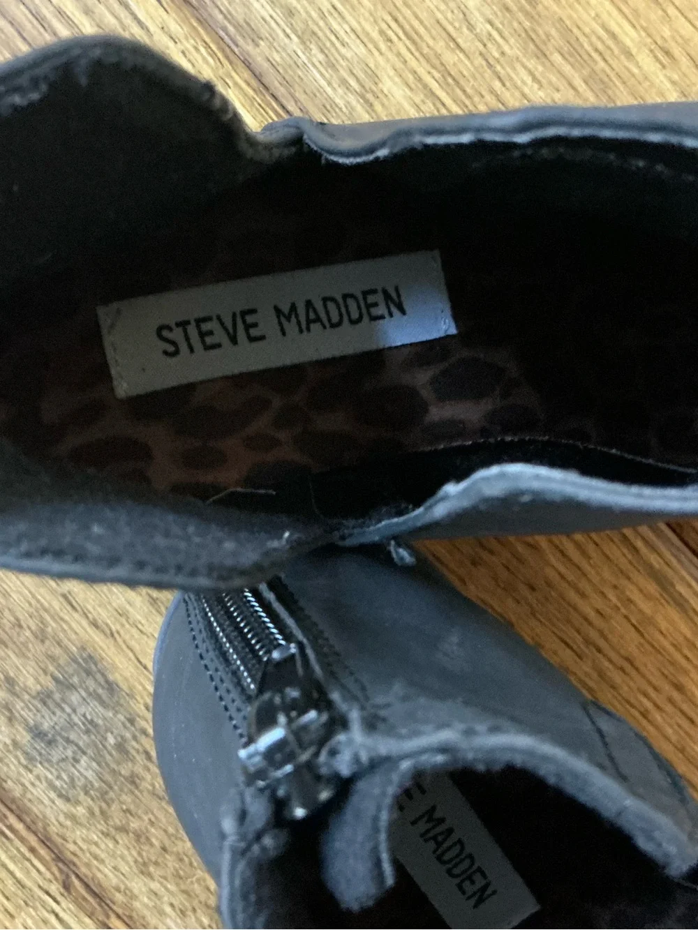 Steve Madden Black Cutout Ankle Booties
